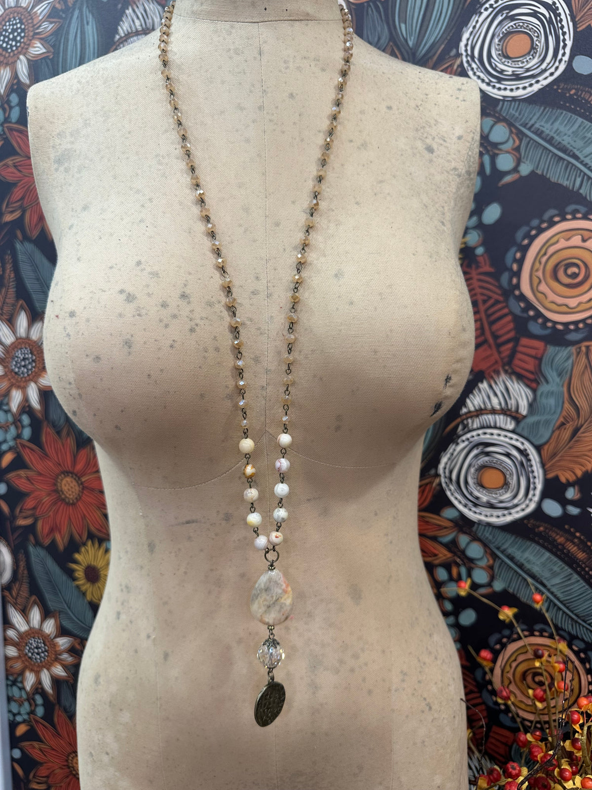 Alexis Necklace ~ Bamboo Blush