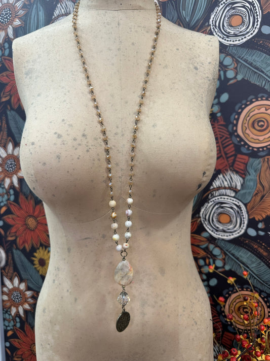 Alexis Necklace ~ Bamboo Blush