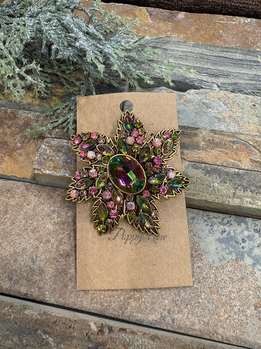 Delicate Floral Symphony Brooch