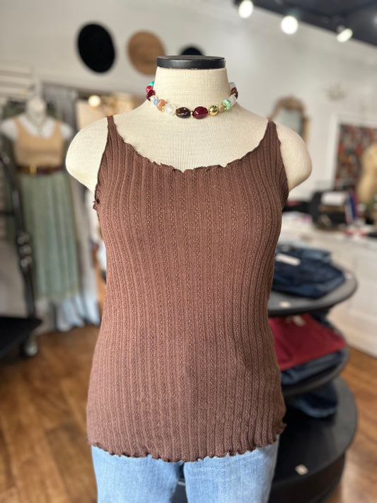 Making Moves Ribbed Tank Top