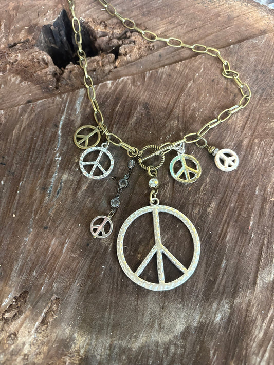Peaceful Rebel Charm Necklace