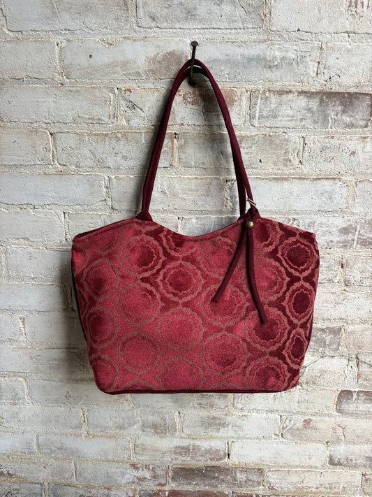 Atenti Ruby Lolita Luxurious Velvet Shoulder Bag and Pouch Set