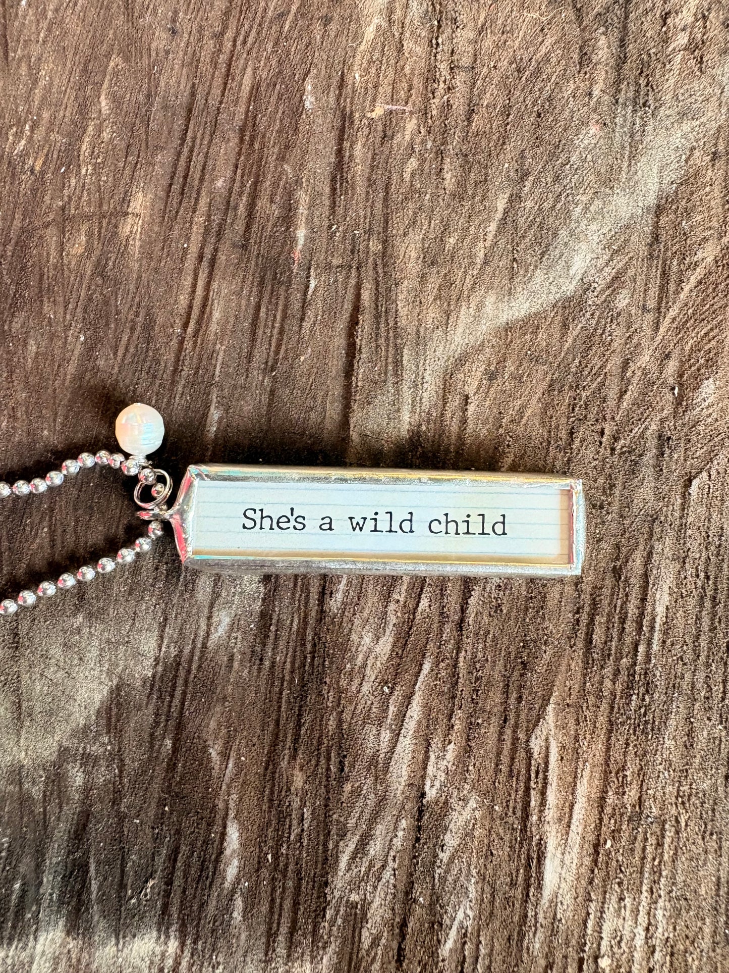 Soundtrack Of My Life Necklace ~ She's A Wild Child