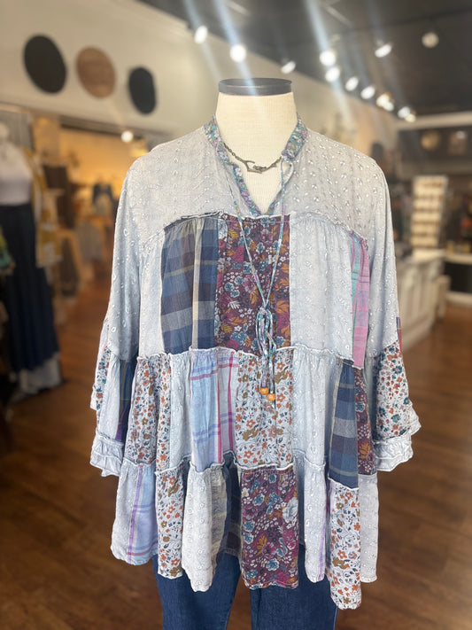 Sunday Soul Patchwork Top