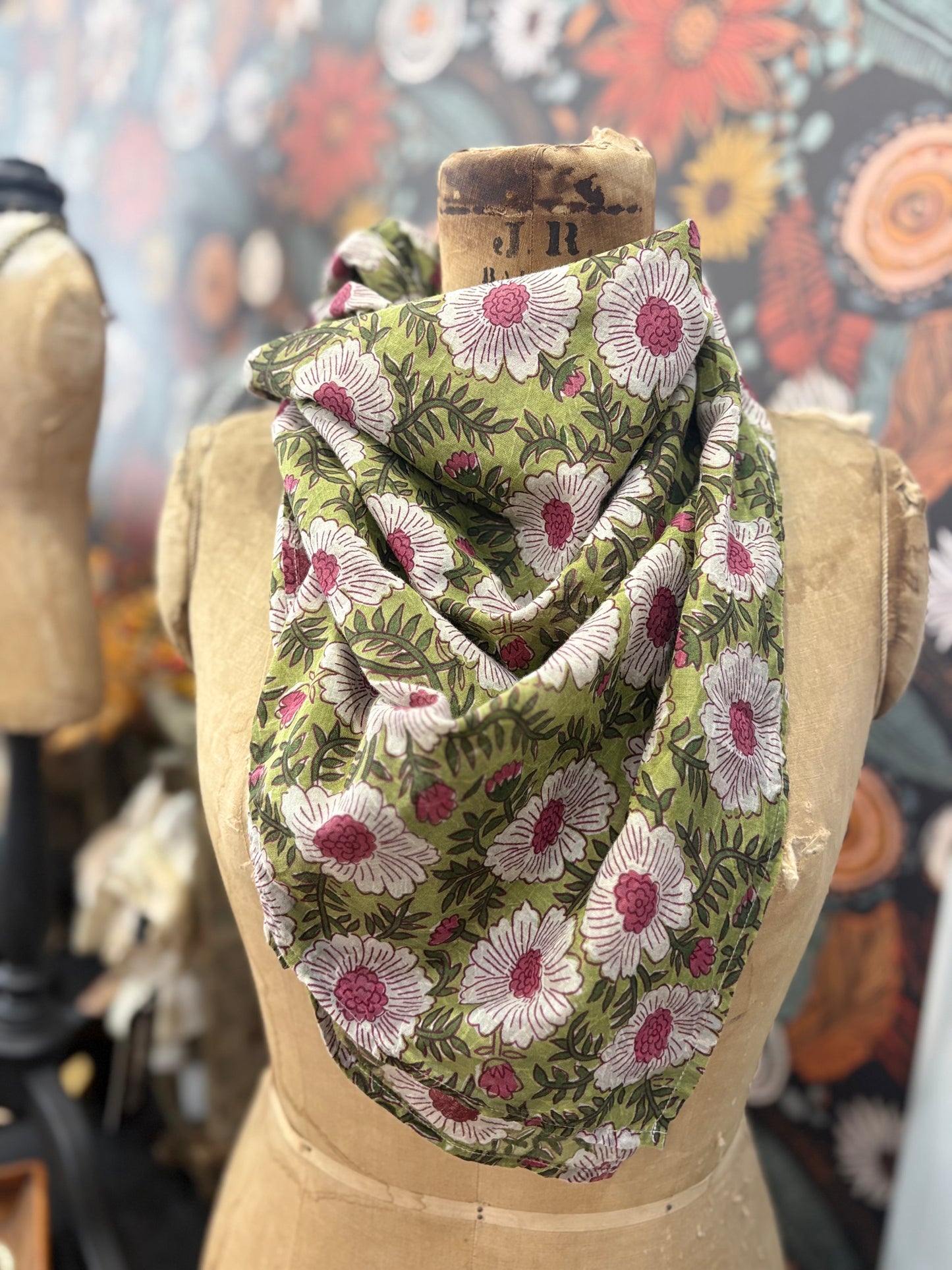Gypsy Scarves ~ Sage Floral