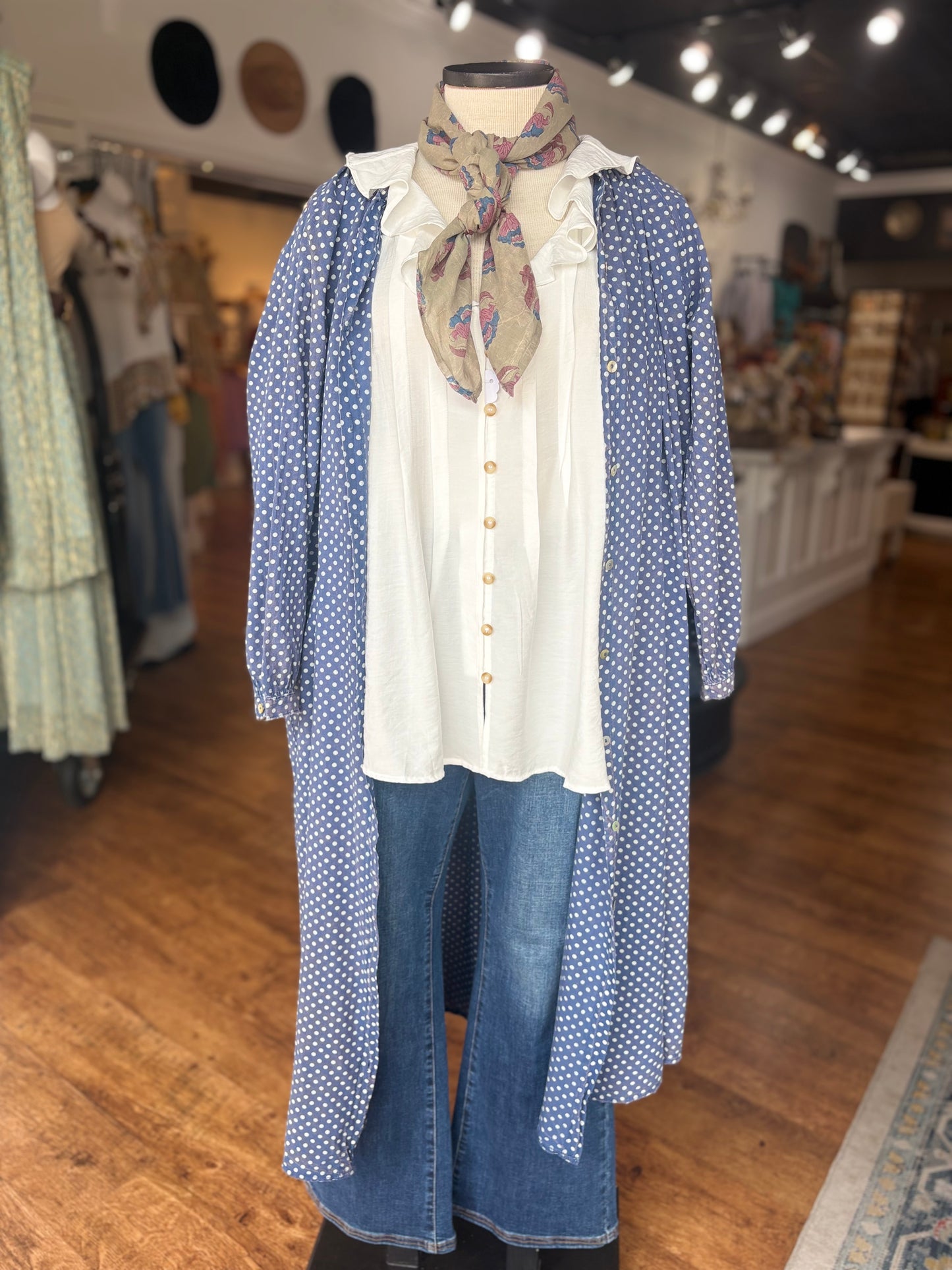 Jaded Gypsy Sweet Nothings Dress ~ Navy Dot