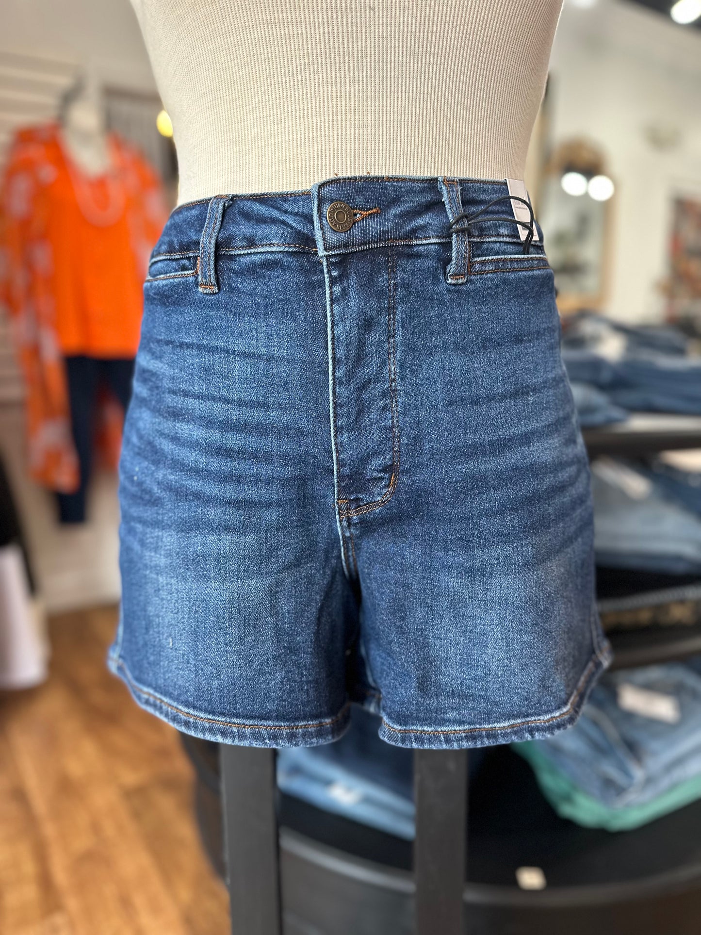 Judy Blue High Waist Tummy Control Slim Short ~ RYLEE