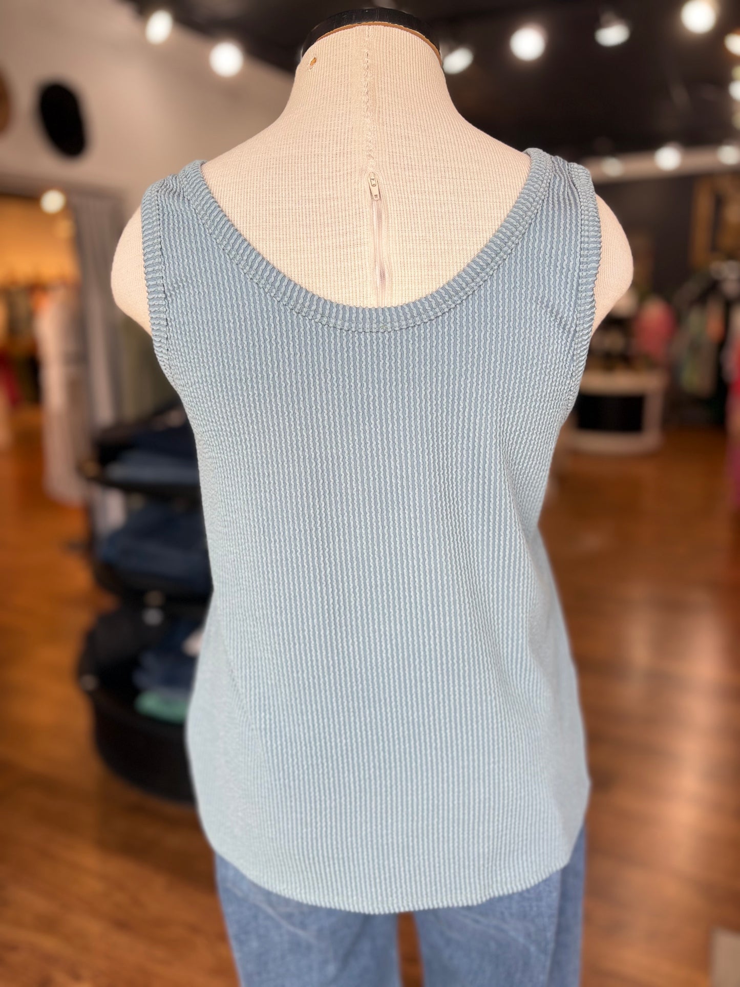 Wild Herb Ribbed Tank Top