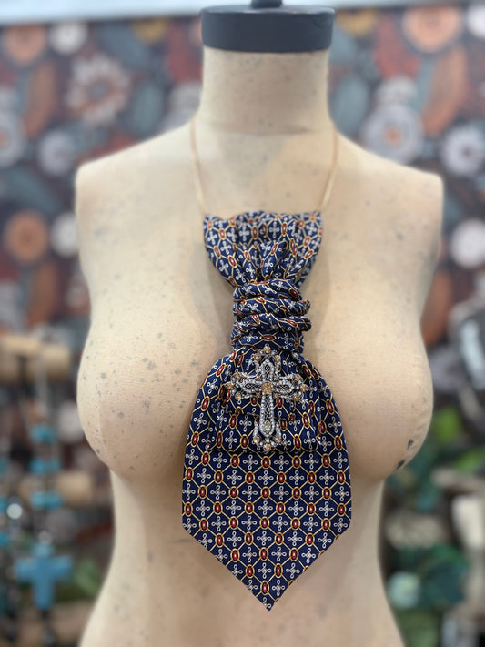 The It Girl Necktie Necklace Accessory / Navy