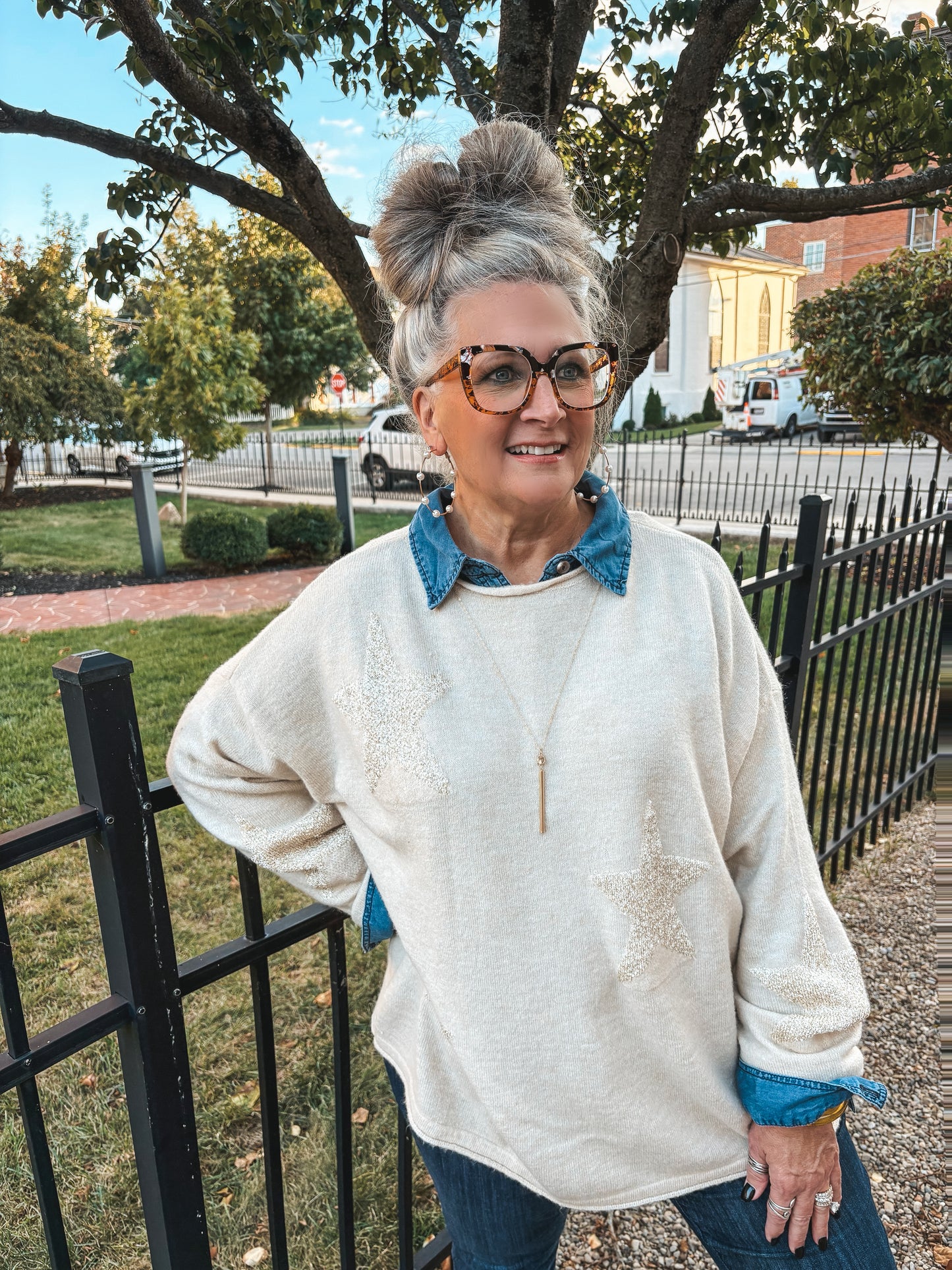 Above The Stars Sweater