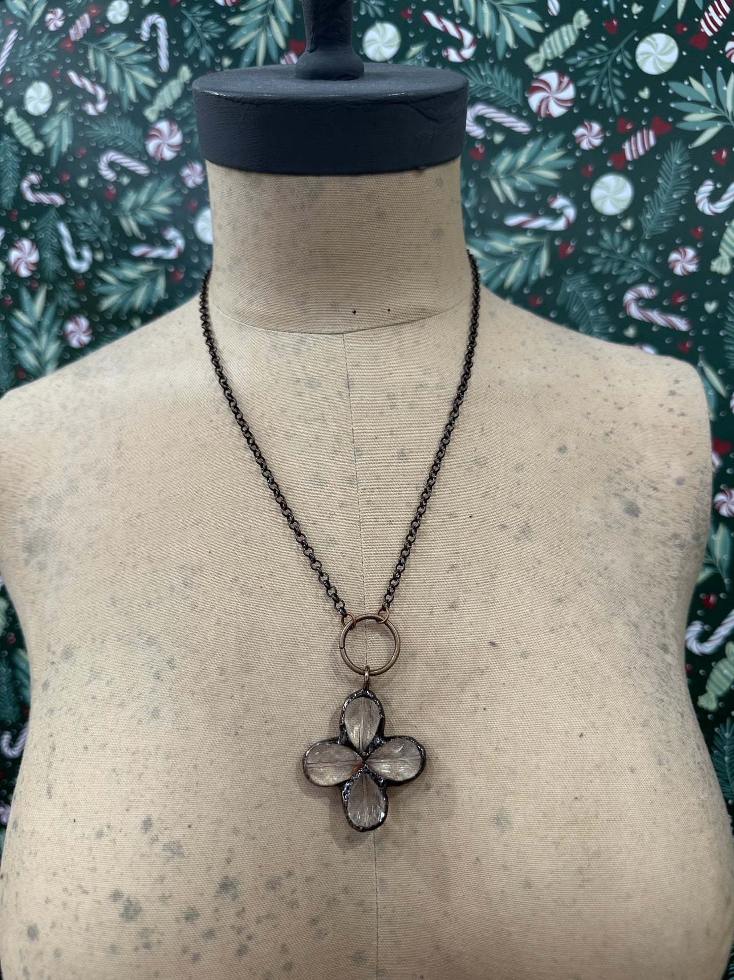 Luck Of The Draw Clover Shaped Necklace