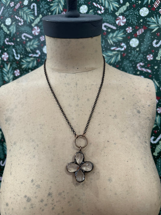 Luck Of The Draw Clover Shaped Necklace