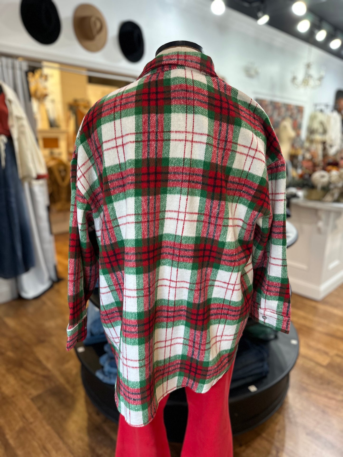 Lasting Impression Plaid Shacket