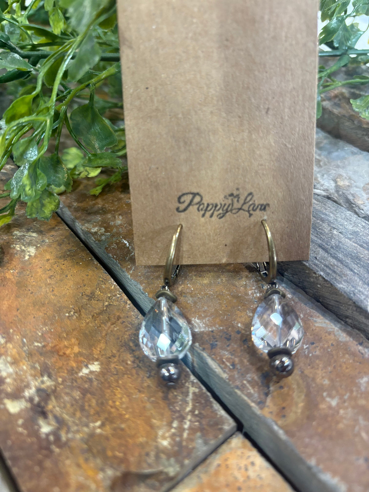 Bohemian Sparkle Glass Drop Earrings