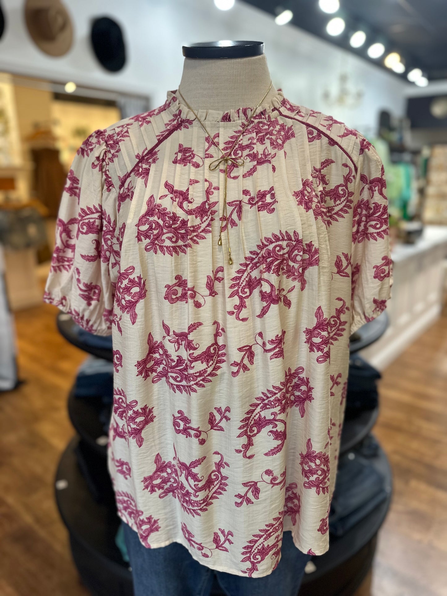 Dropping Hints Printed Top
