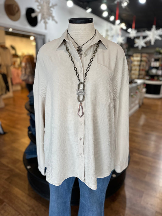 All The Way Up Button Up Top