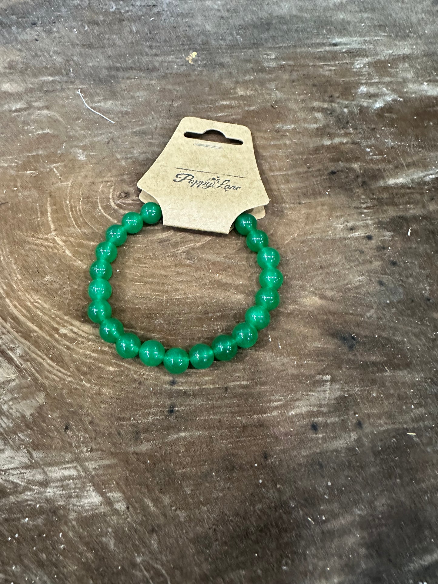 Keeping Check Stone Bracelet ~ Green Stone
