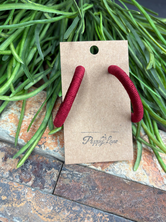 Savor The Wine Hoop Earrings