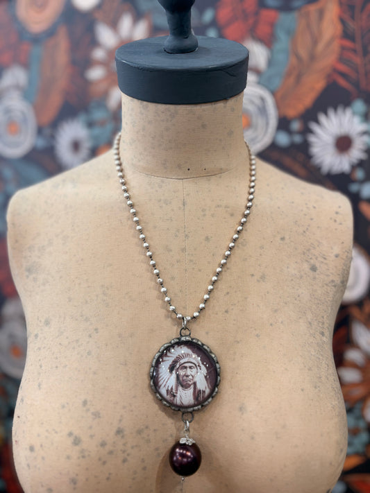 Spirit of the Plains Chief Necklace / Art by Amy