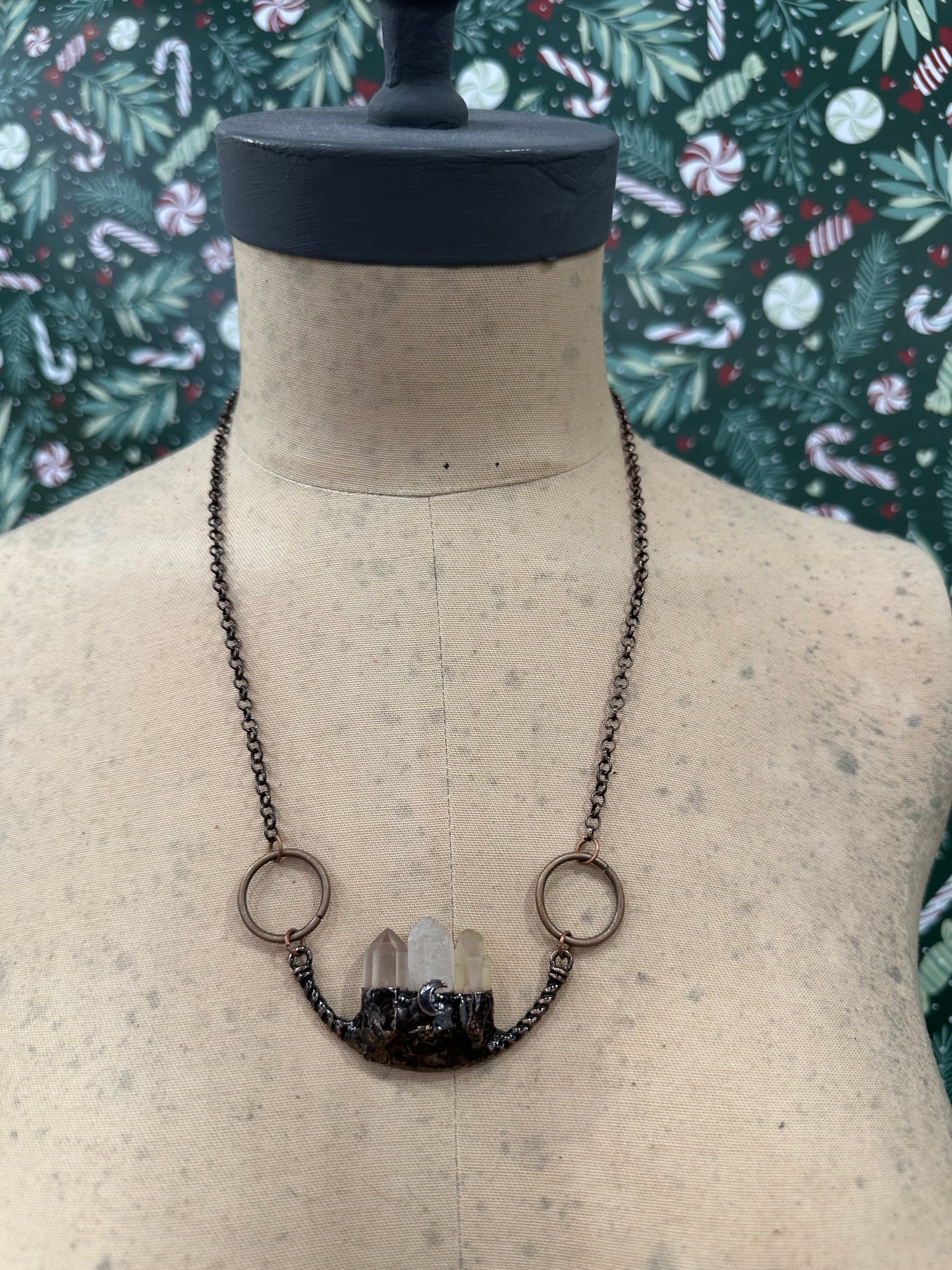 Taking Notes Crystal Pendant Necklace