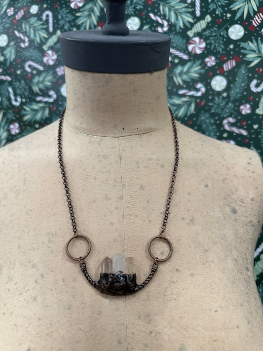 Taking Notes Crystal Pendant Necklace