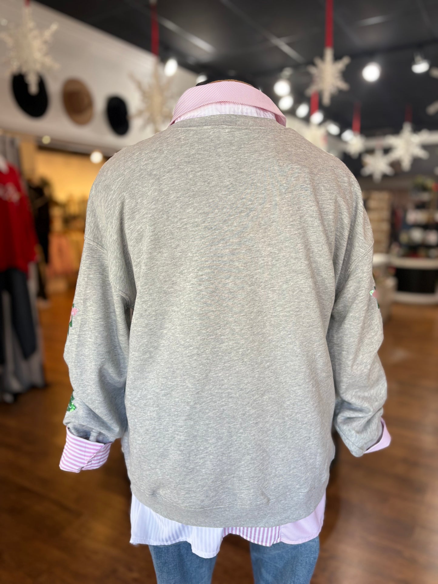 Fancy And Festive Sequin Holiday Pullover