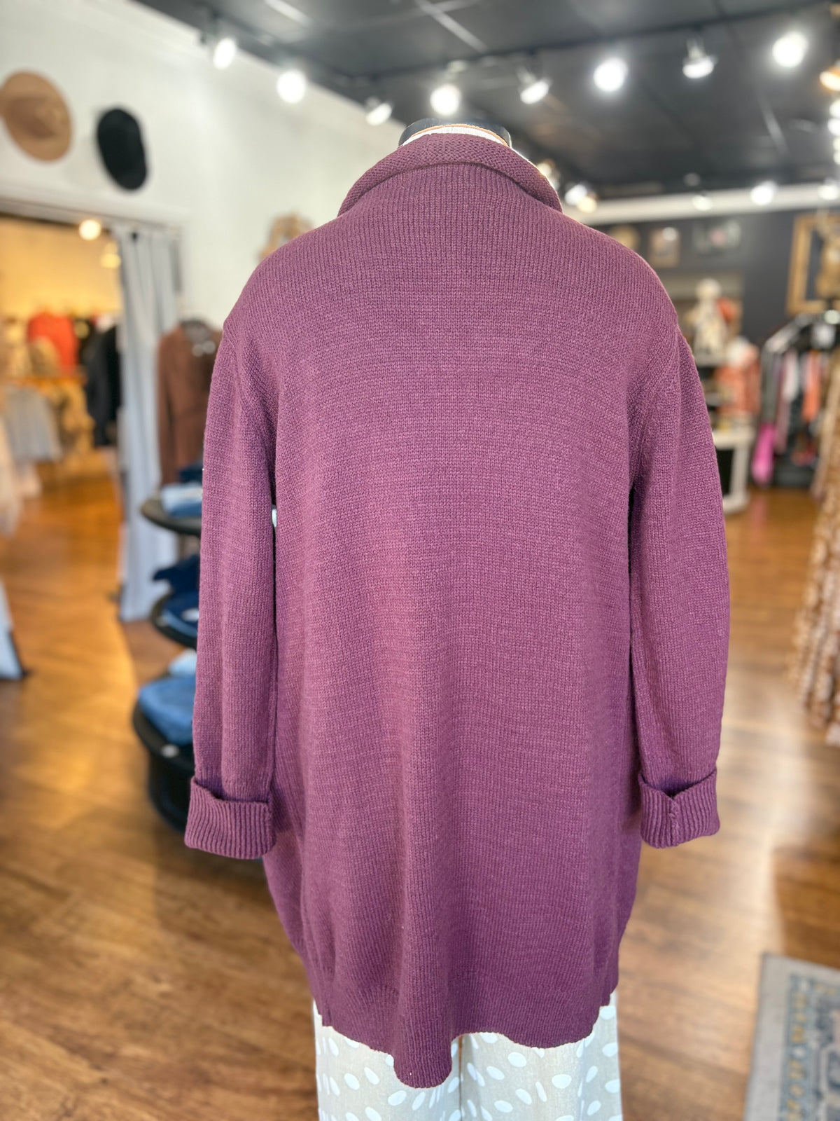 Like No Other Long Cardigan ~ Raisin