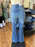 Judy Blue High Waist Contrast Wash Flare Jean ~ CARLOTTA