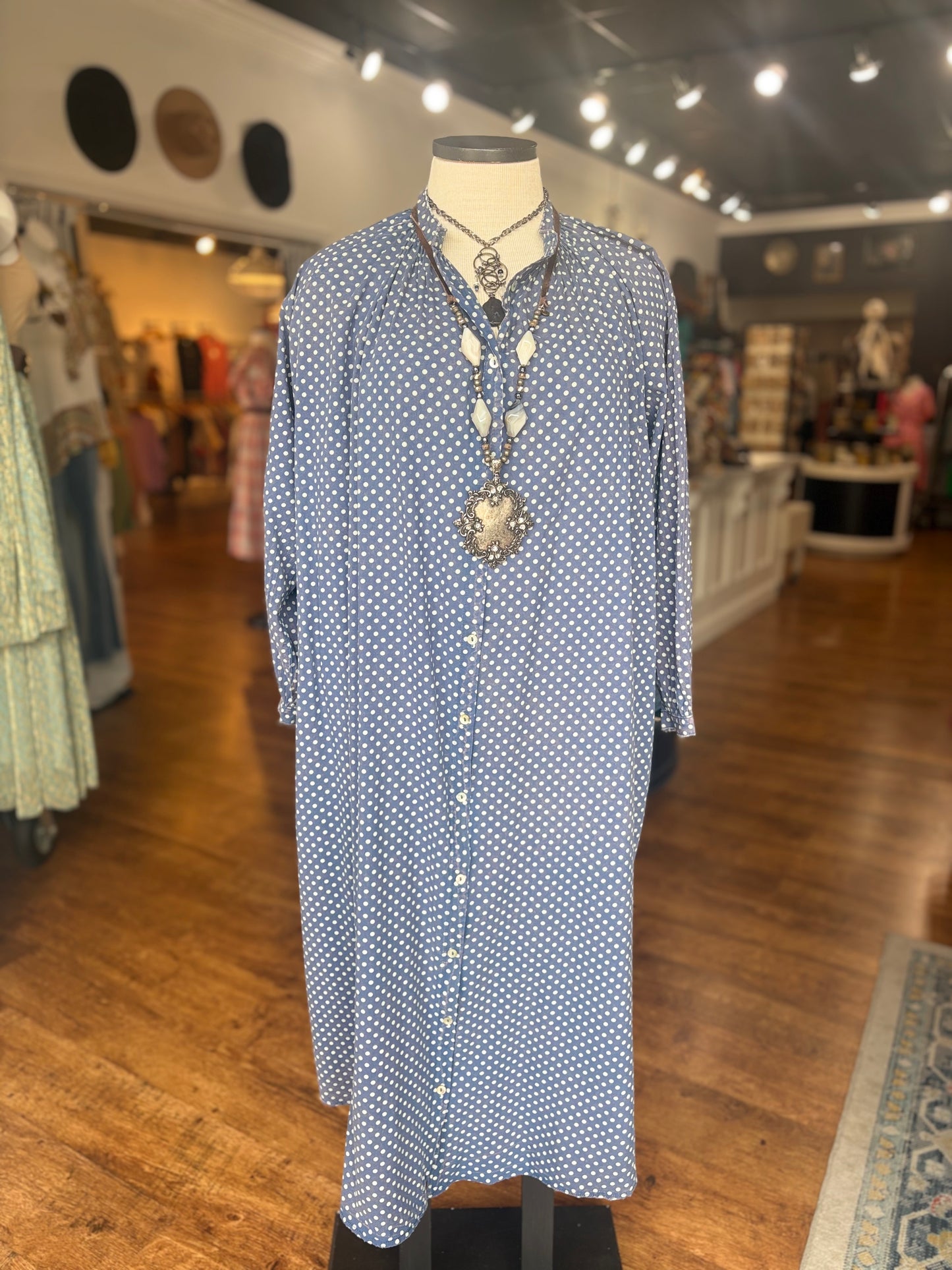 Jaded Gypsy Sweet Nothings Dress ~ Navy Dot