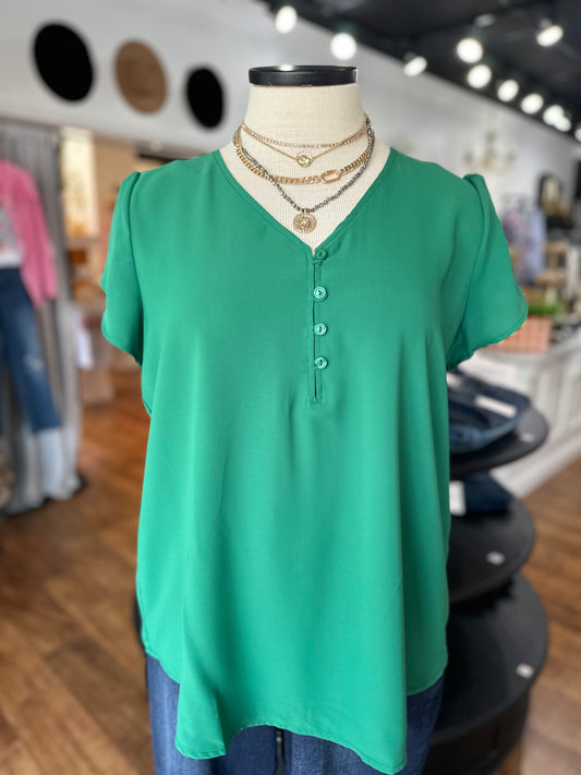 Truly Chic Tulip Sleeve Top