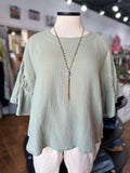 It's In The Details Top ~ Sage