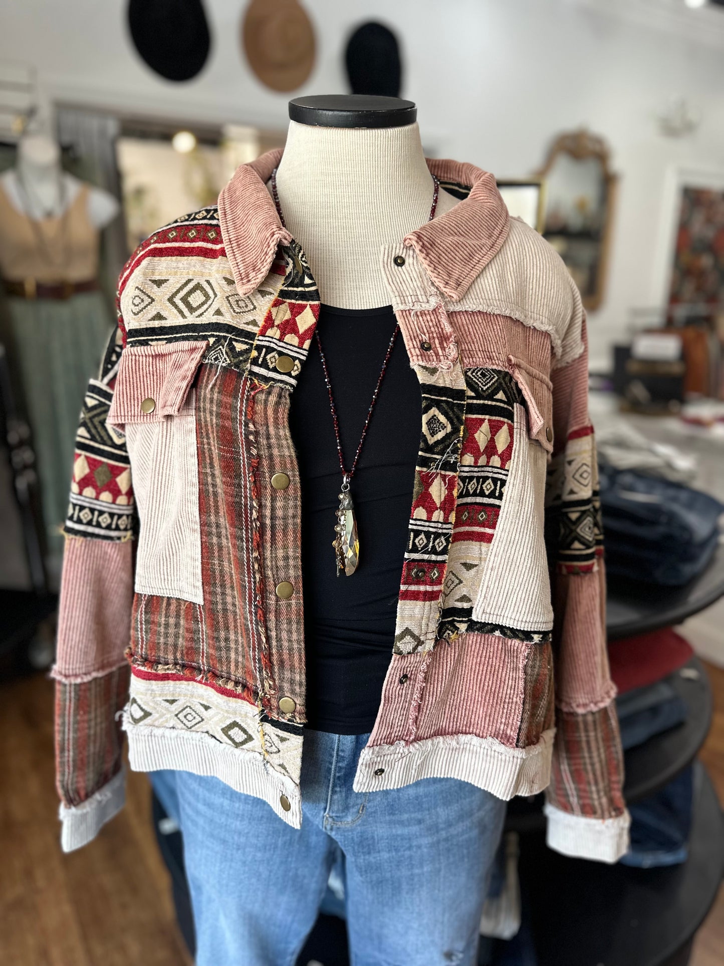 Rustic Edge Corduroy Jacket