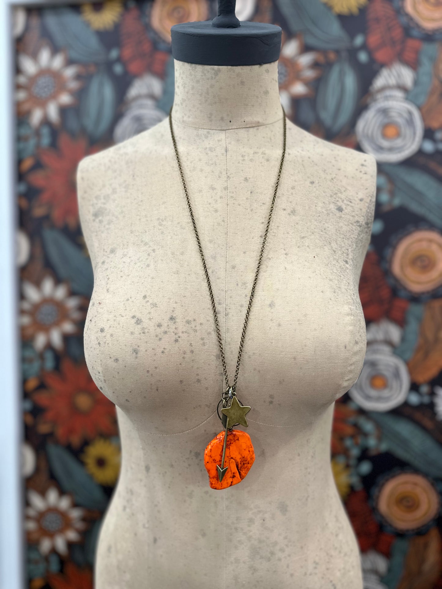 Sweeter Than Sunshine Orange Stone Necklace