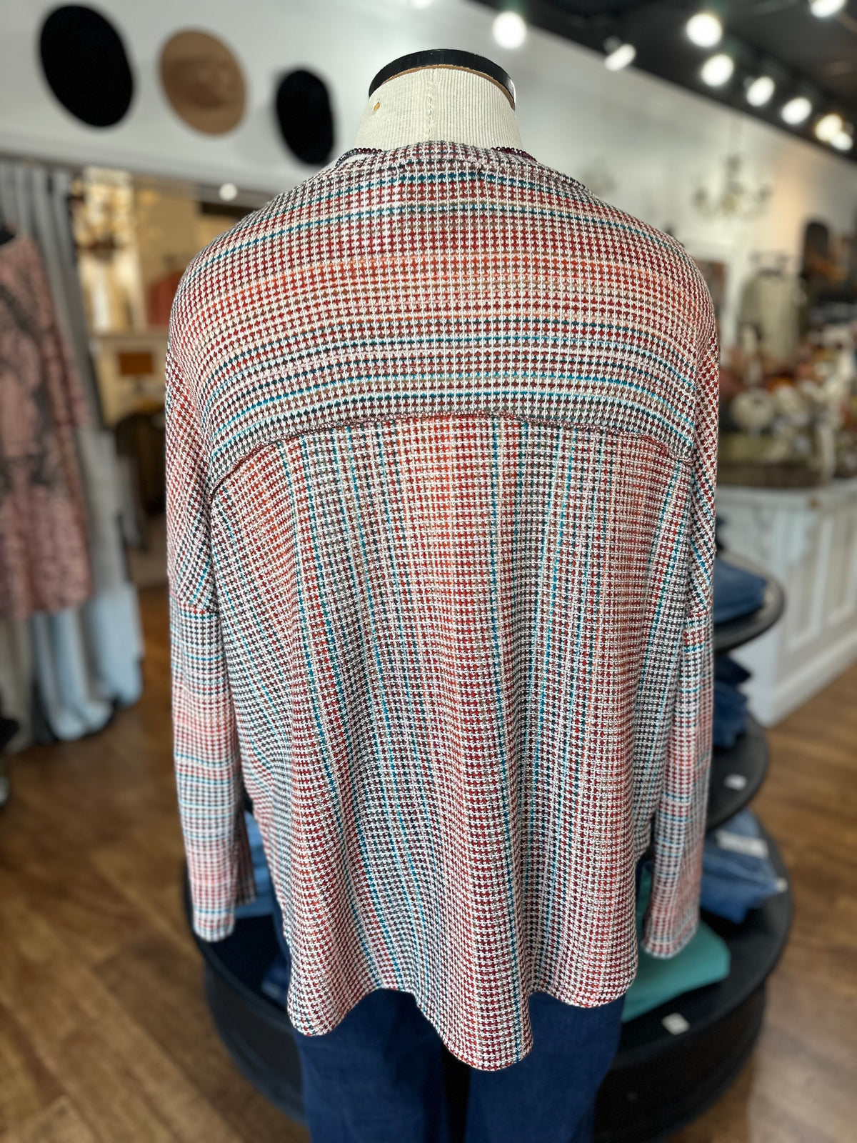 Essential Ease Plaid Pullover Top