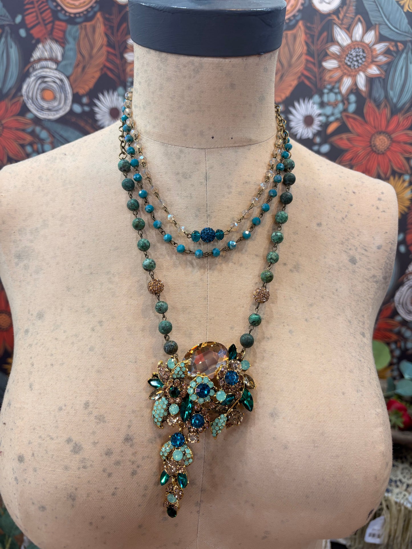 The Garden Glitz Charm Necklace
