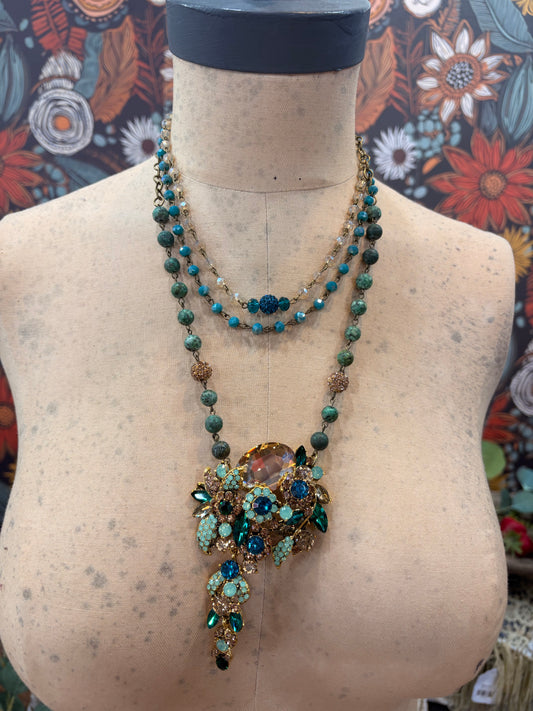 The Garden Glitz Charm Necklace