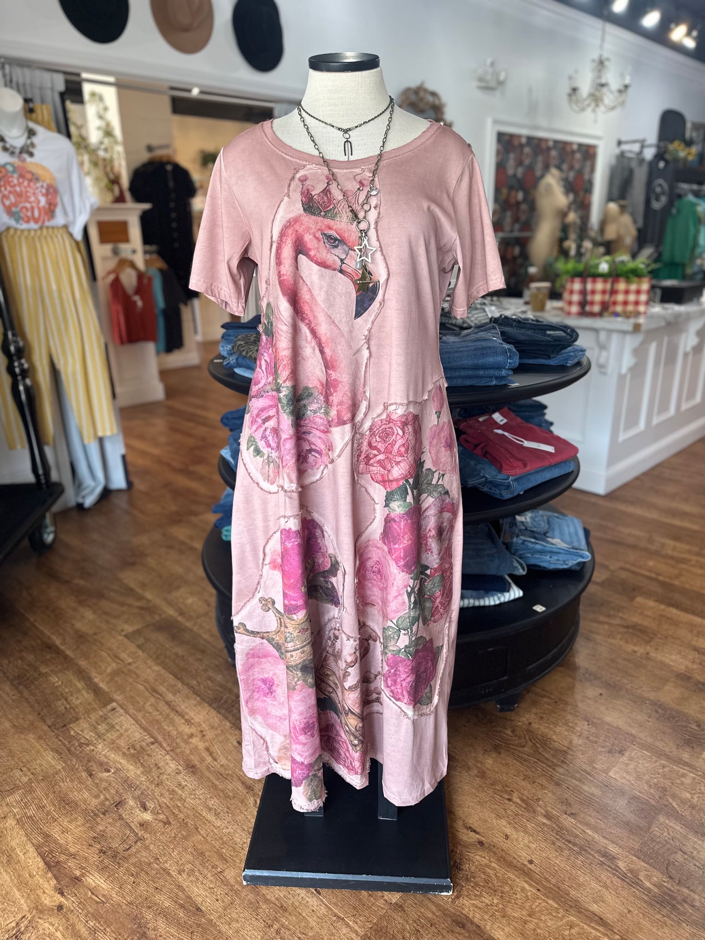 Pink Flamingo Dress ~ A Rare Bird