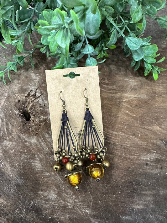 Letting Go Vintage Rope Dangle Earrings