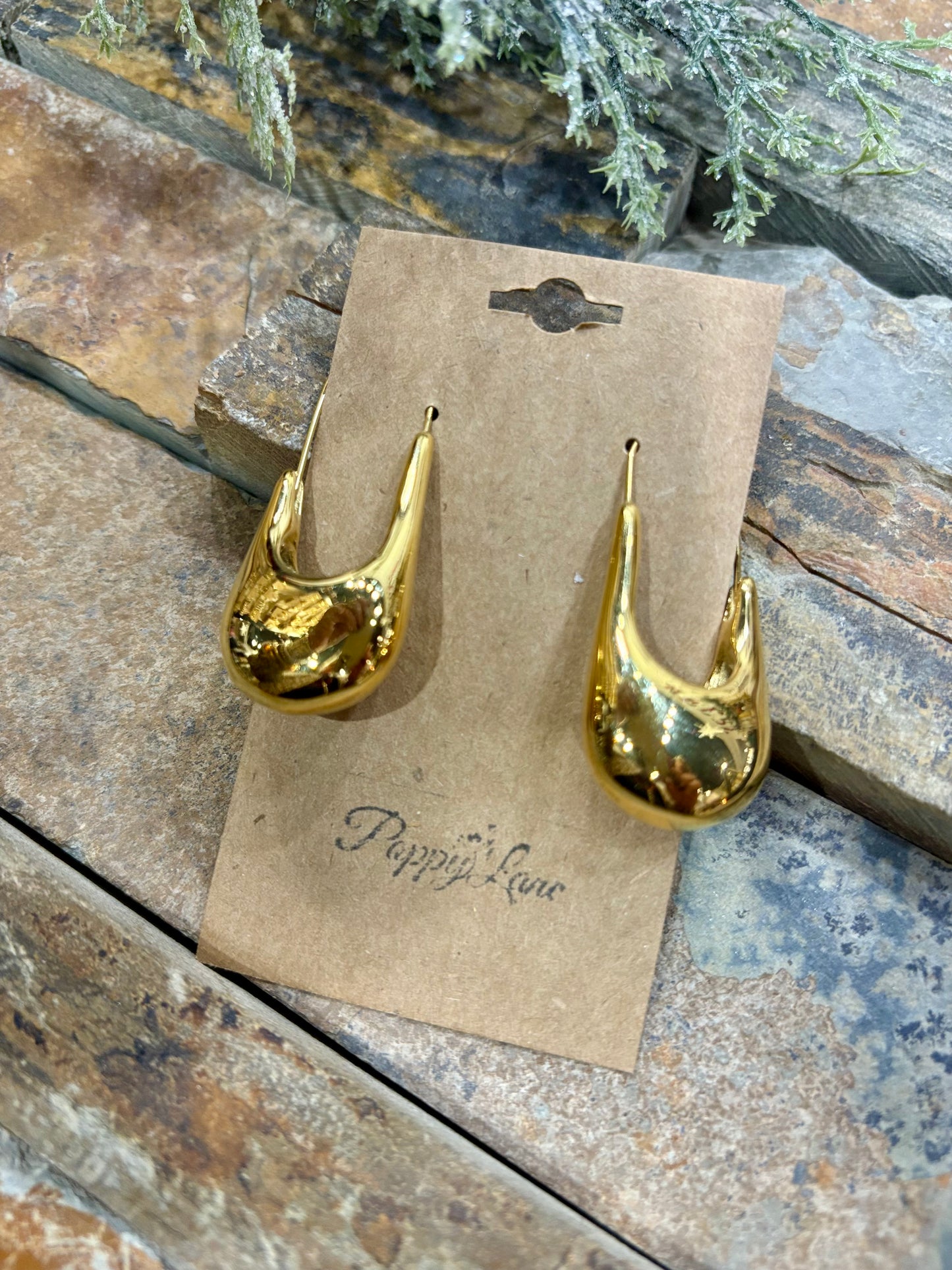 Dripping in Gold Dangle Earrings