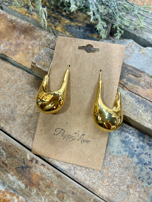 Dripping in Gold Dangle Earrings