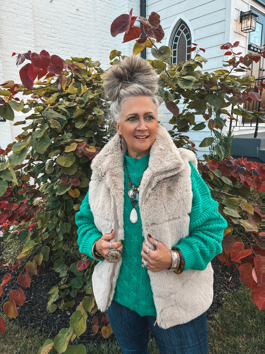 Turn Of Events Fur Vest