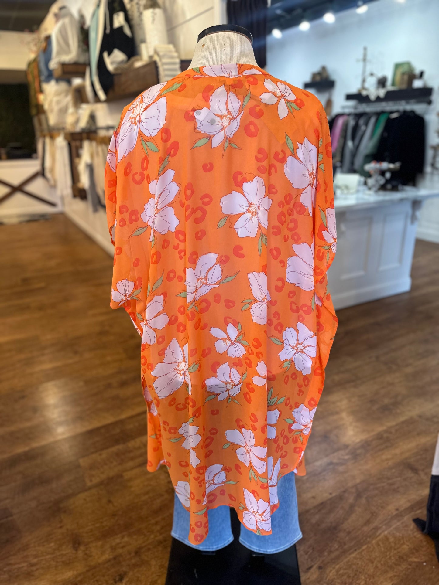 Hit The Coast Floral Print Duster