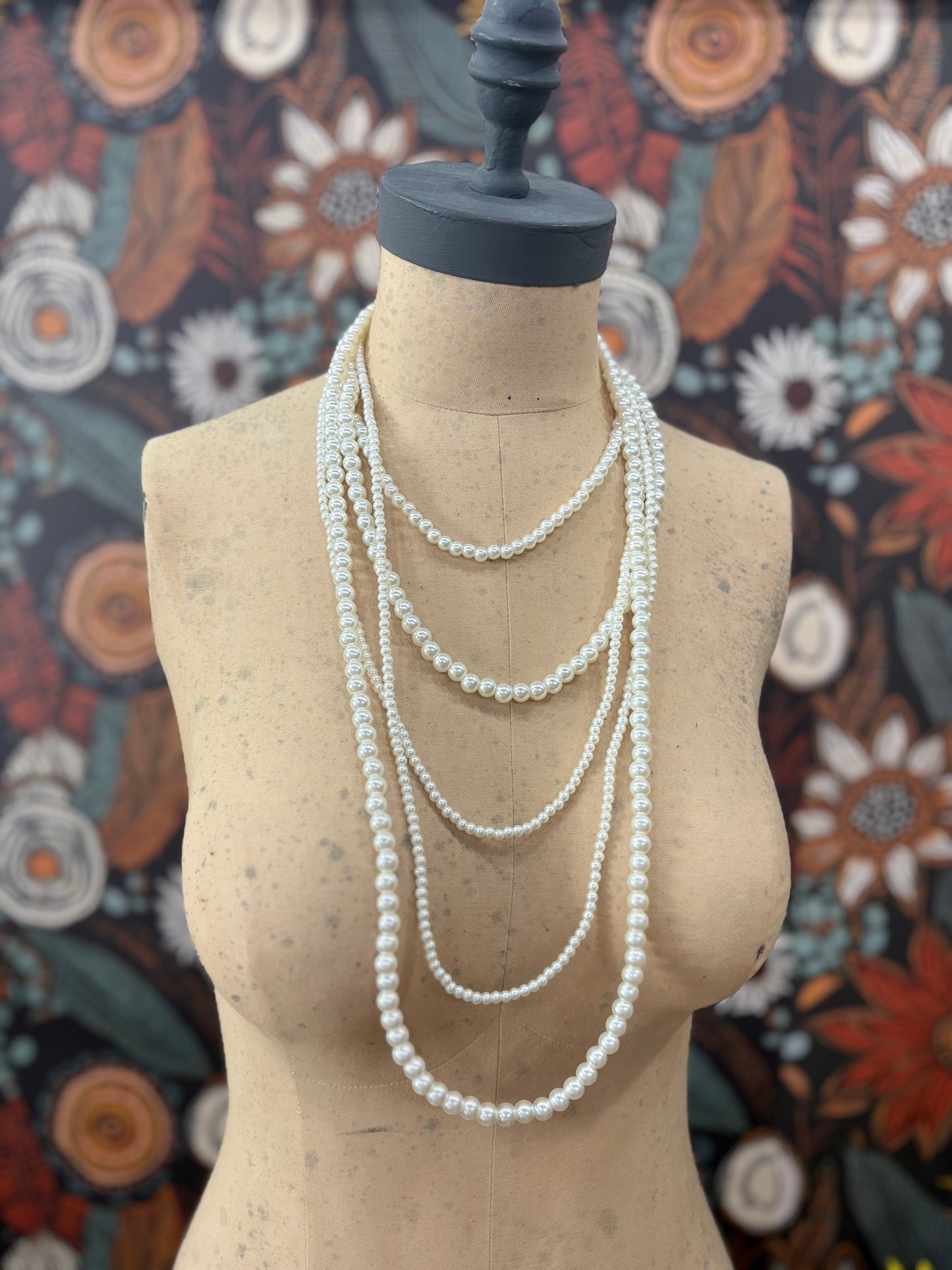 Poised  For Romance Layered Pearl Necklace