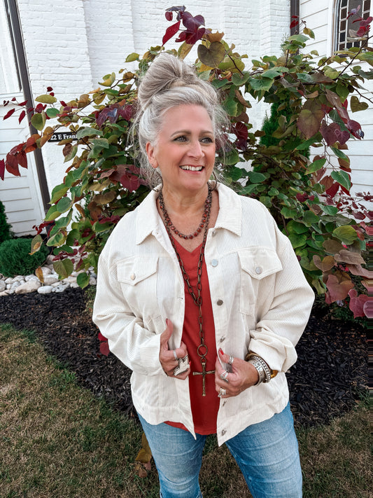 Hayride Honey Corduroy Jacket