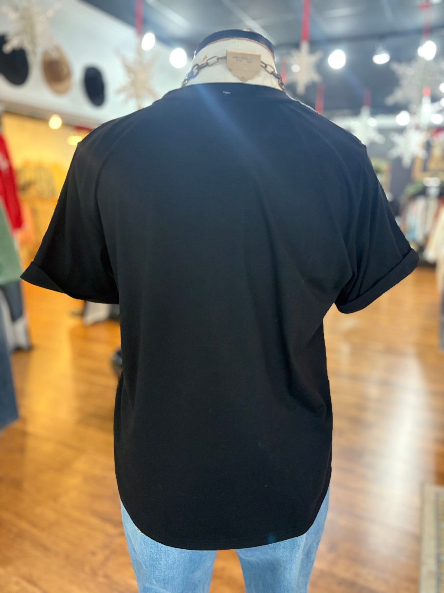 All I Want For Christmas Leopard Graphic Tee