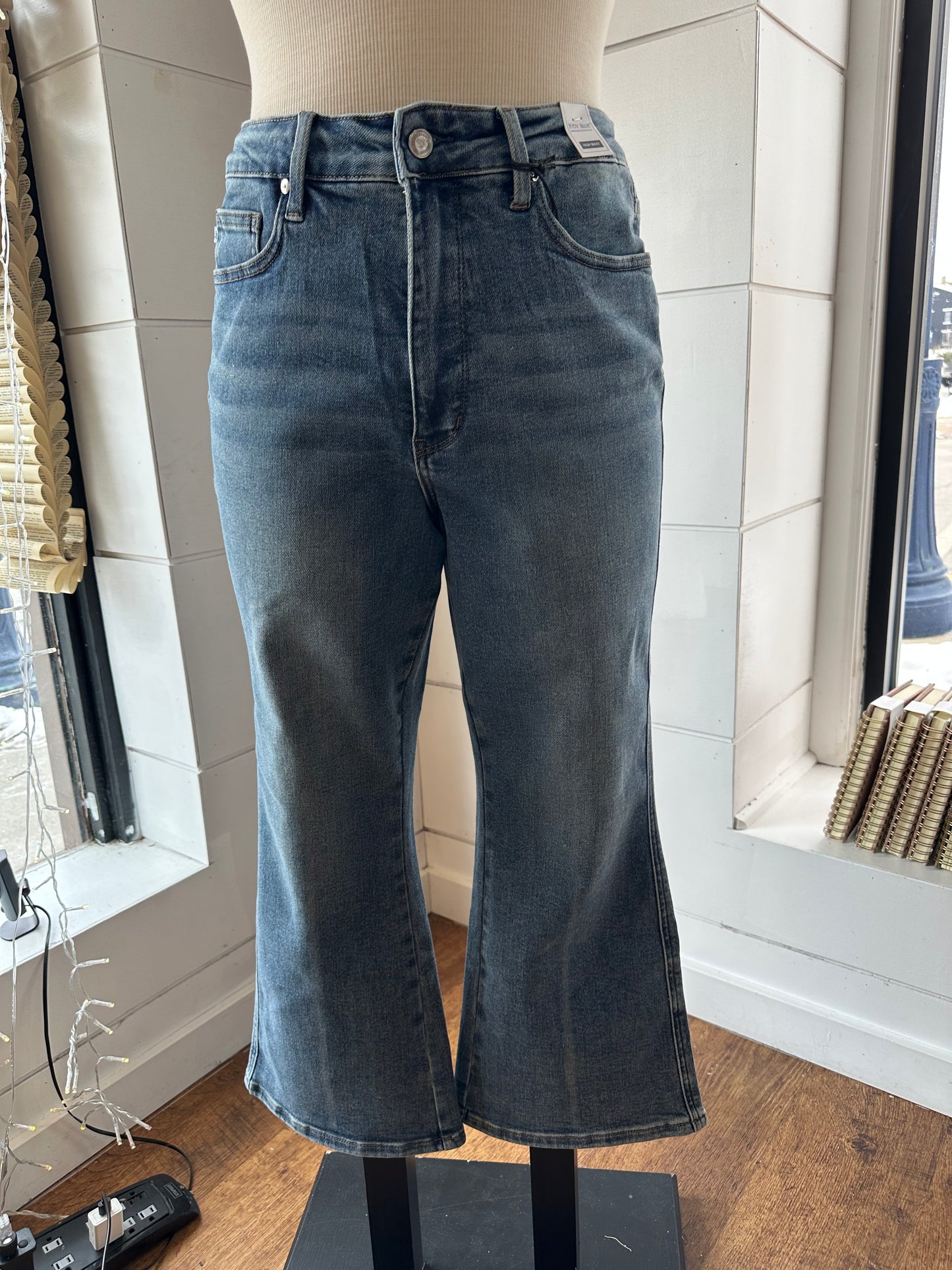 Judy Blue High Waist Tummy Control Kick Flare Jean ~ RILEY