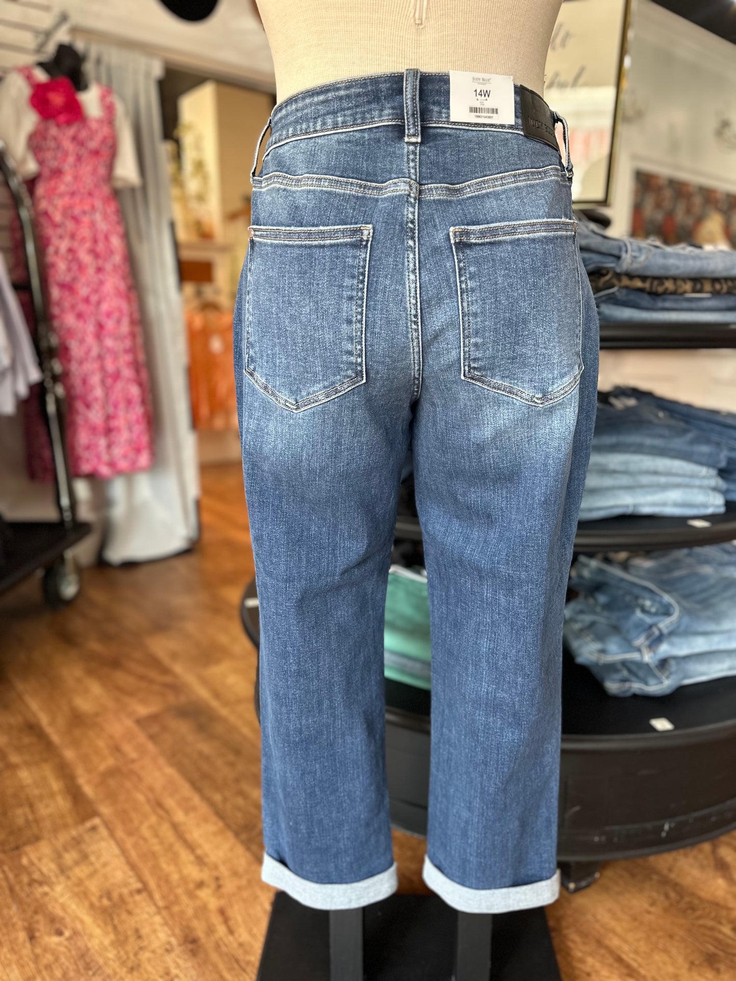 Judy Blue Mid Rise Boyfriend Jean ~ BILLIE
