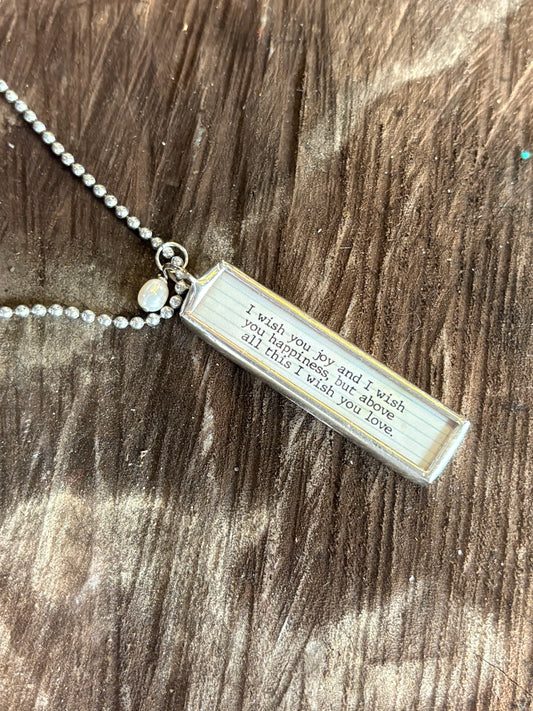Soundtrack Of My Life Necklace ~ I Will Always Love You