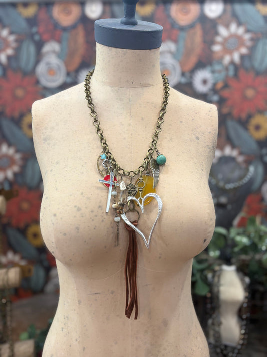 Gypsy Junk Daydream Charm Necklace
