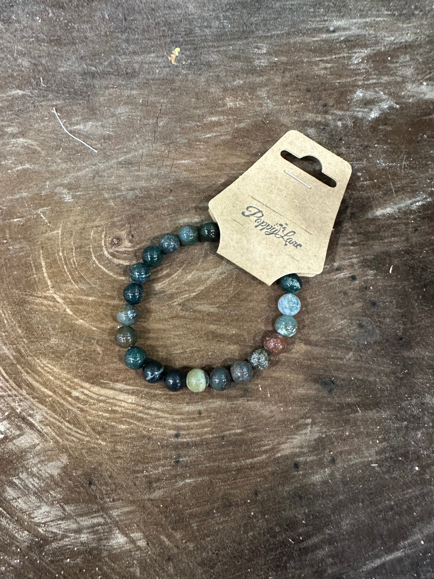 Keeping Check Stone Bracelet ~ Indian Agate
